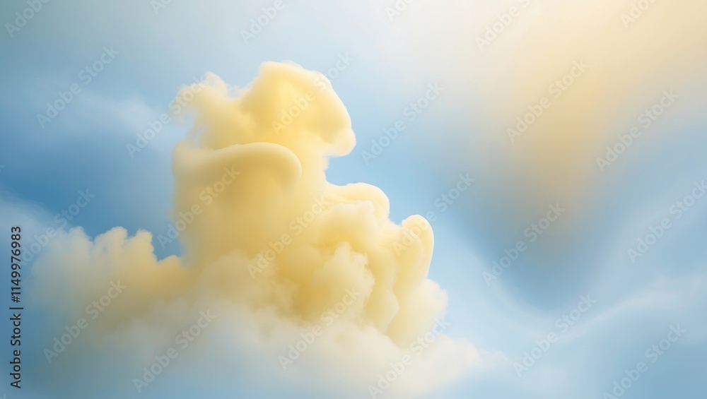 Naklejka premium blue and yellow pastel paper color for background