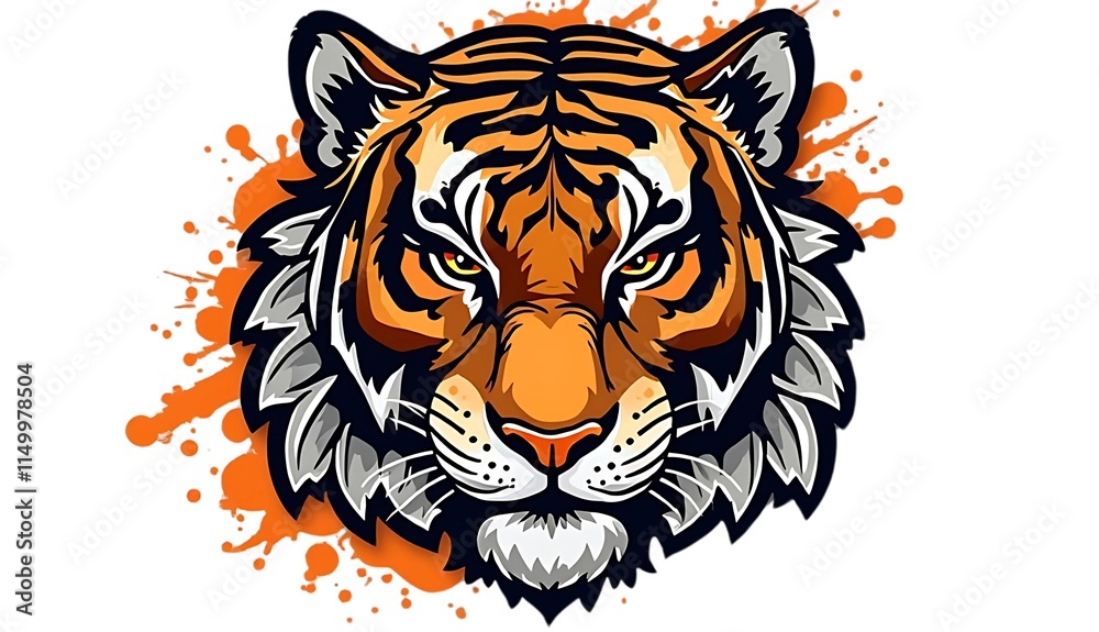 tiger head vector illustration tiger head vector illustration
