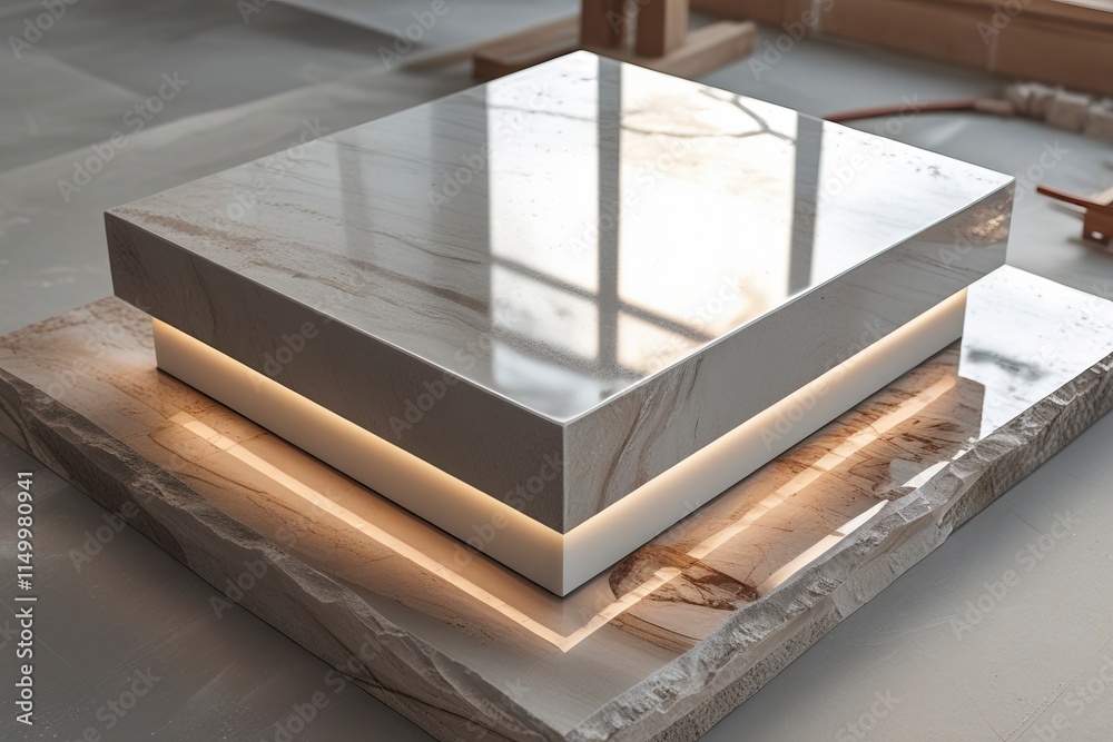 polished ceramic stone with smooth edges, rectangular shape, precise dimensions, and reflective surface, designed for modern architecture or interior decoration, intricate texture polished ceramic stone with smooth edges, rectangular shape, precise dimensions, and reflective surface, designed for modern architecture or interior decoration, intricate texture