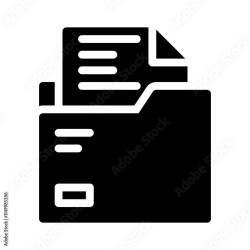 Folder glyph icon