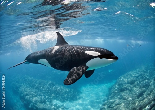 A killer whale, an orca