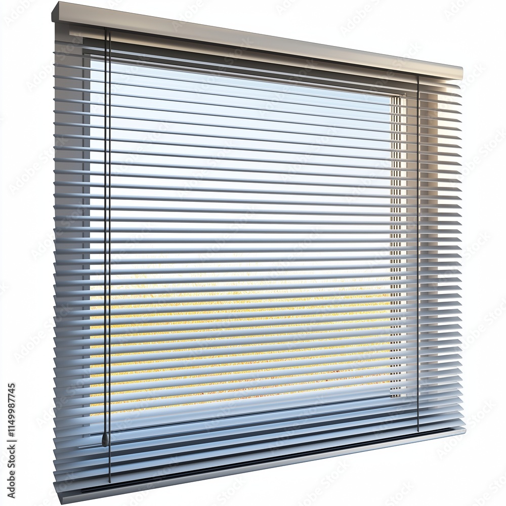 Smart Window Blinds with Sunrise Simulation , isolated on a white background , High quality , No blur