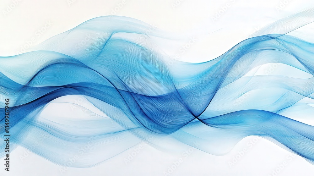 an abstract art piece set against a white background with subtle texture, where random blue wave lines trace bold and unpredictable paths. an abstract art piece set against a white background with subtle texture, where random blue wave lines trace bold and unpredictable paths.