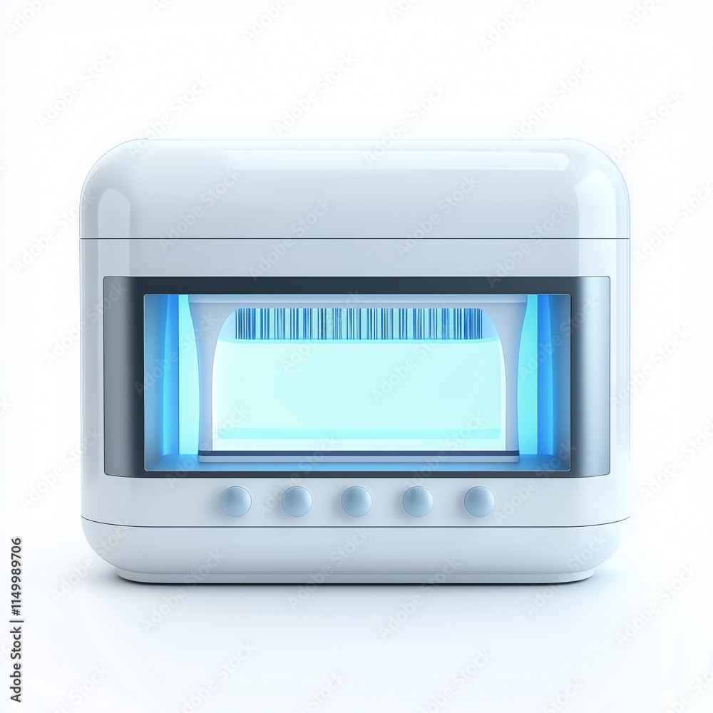 Fototapeta premium UV Toothbrush Sterilizer with Compact Design , isolated on a white background , High quality , No blur