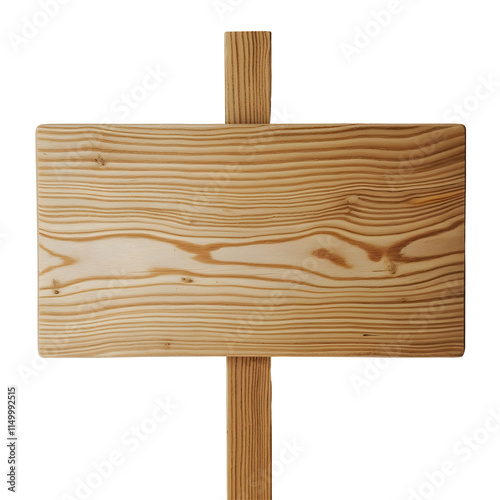 Wooden sign isolated on transparent background. Wooden sign png photo