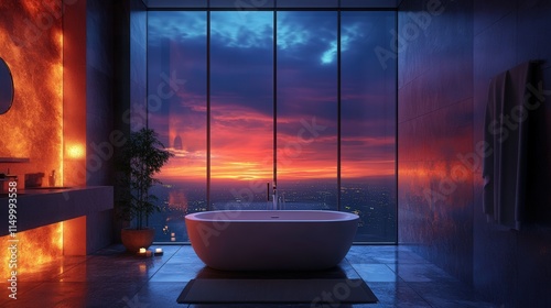 A 3D luxury bathtub is the centerpiece of any modern bathroom