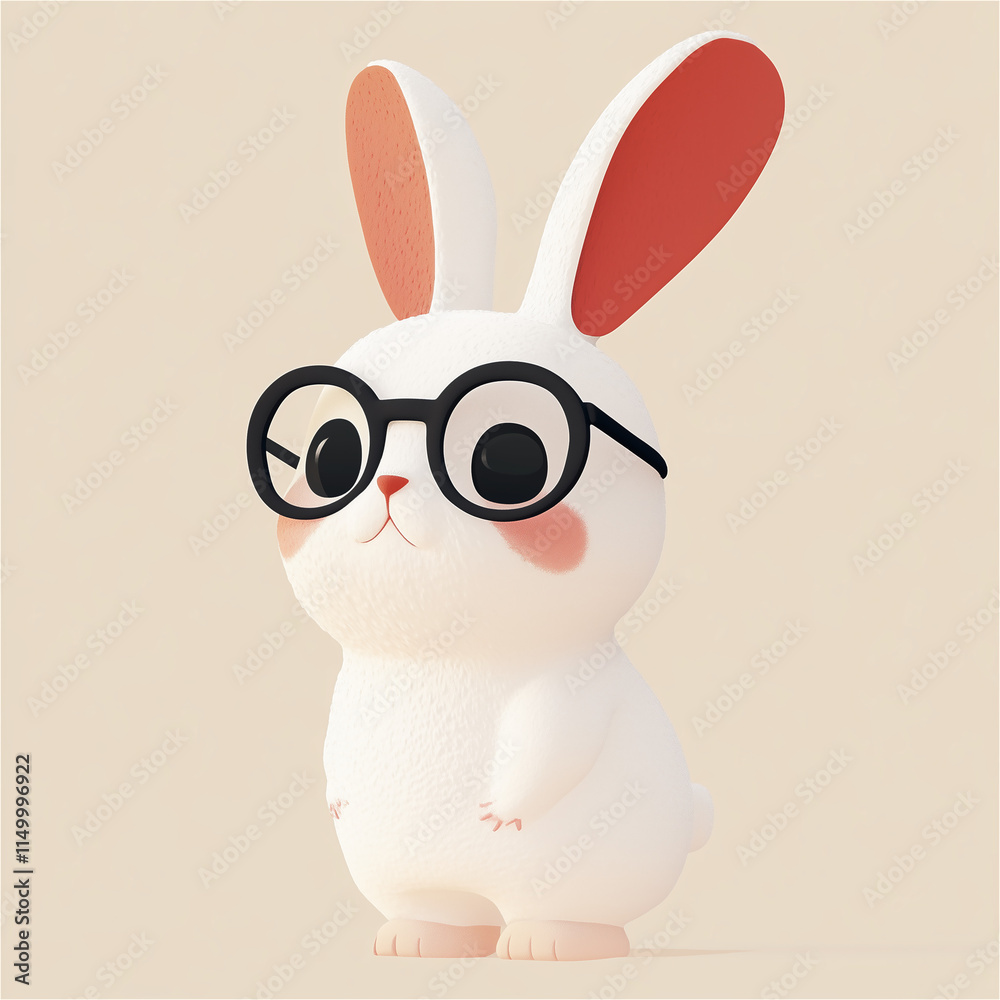 Rabbit with glasses Rabbit with glasses