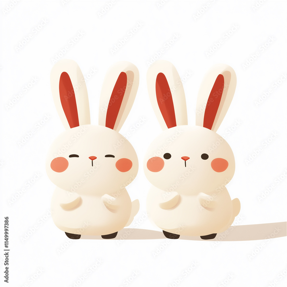 Fototapeta premium bunny with a heart