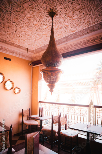 Interior from a restaurant arabic style