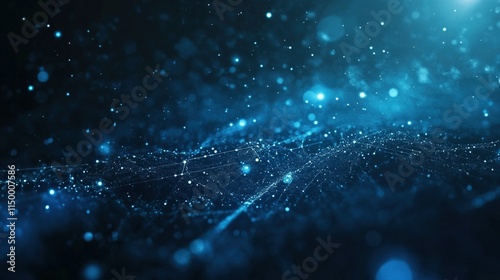 Abstract blue technology, business or science background