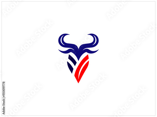 Free Download Long horn design , vector  , illustration , skull head silhouette vector illustration, and template. - GFXLoad