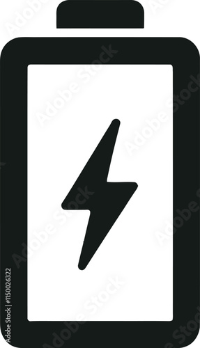 Battery Icon - Clean and Minimalist Power Symbol for Tech Design