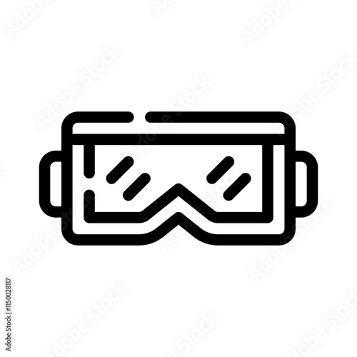 goggle line icon