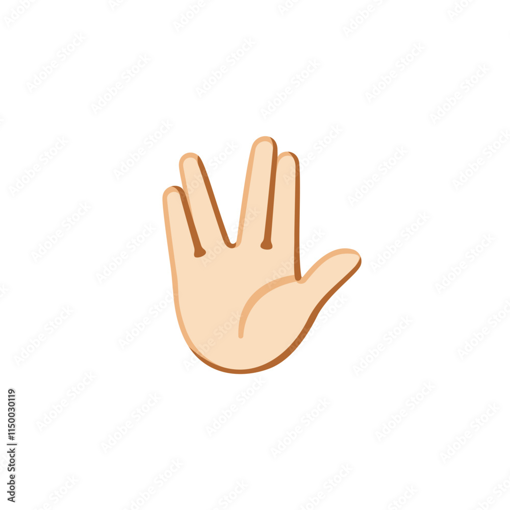 Vulcan Salute Emoji
Vulcan Salute Emoji