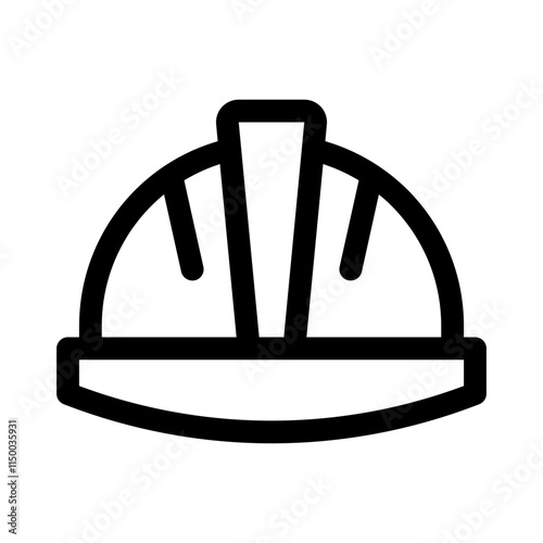 hard hat line icon photo