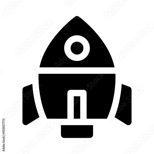 rocket glyph icon