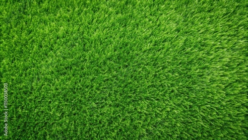 Wallpaper Mural Close-up of a lush green lawn, showcasing the intricate texture of each blade of grass, creating a vibrant and natural background. Torontodigital.ca
