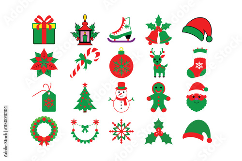 Festive Christmas Vector Elements Collection
