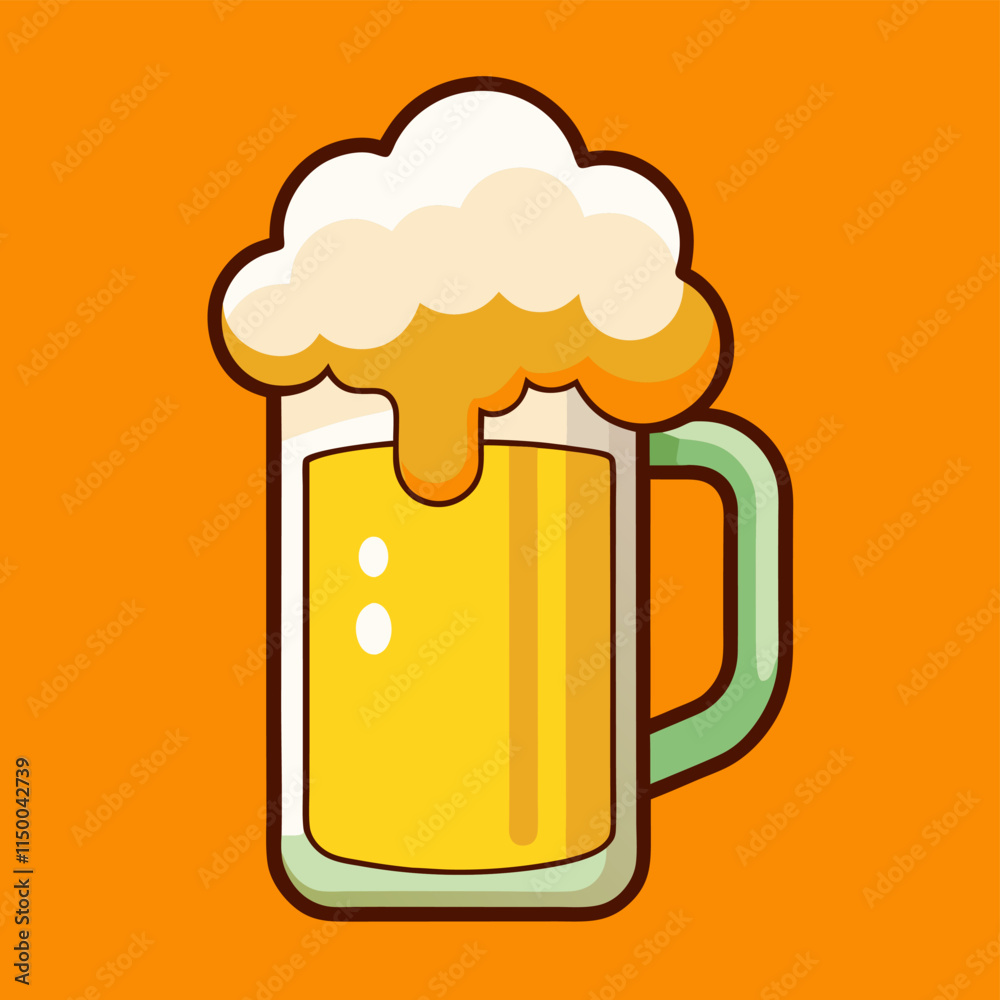 glass of beer with foam glass of beer with foam