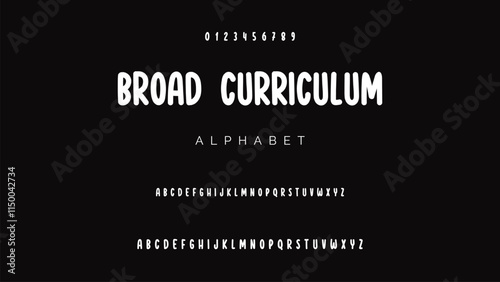 Playful cartoon Font, funky typeface for joyful brings life designs like children's artwork, birthday invitations, playful branding, and carnival typography. Vector typeset