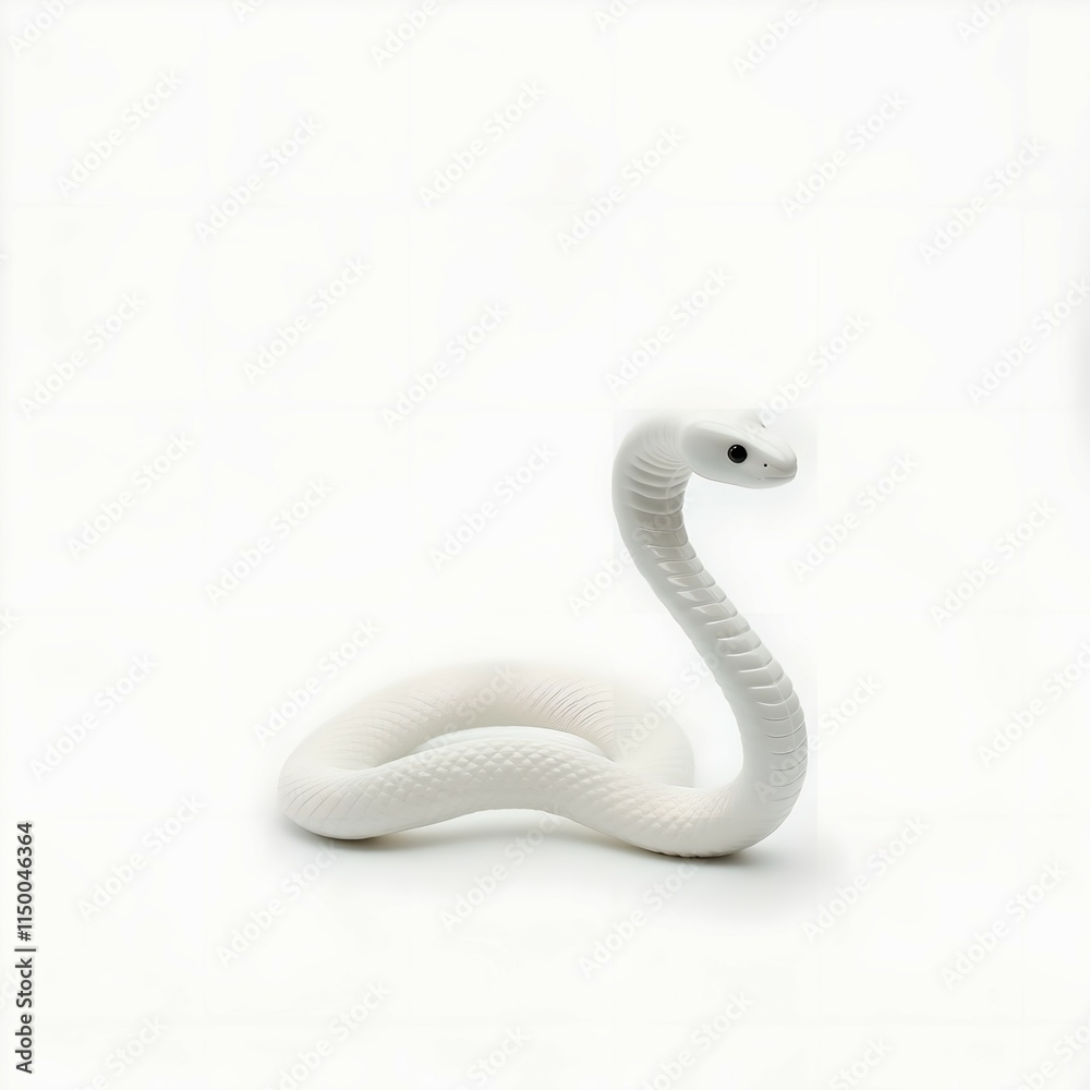 Fototapeta premium White snake brings good luck and fortune