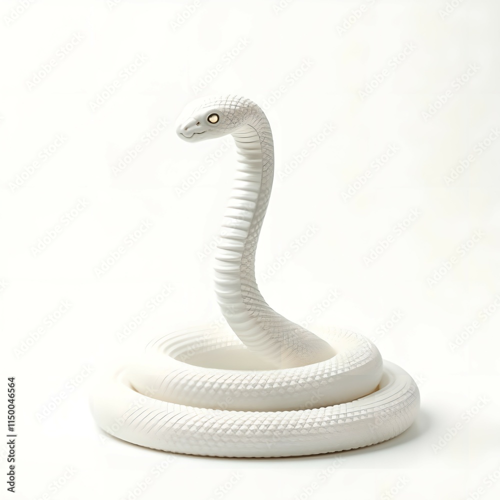 Fototapeta premium White snake brings good luck and fortune