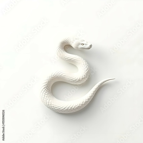 White snake brings good luck and fortune
