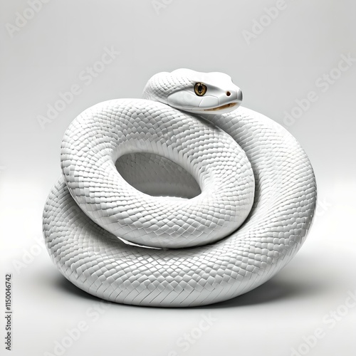 White snake brings good luck and fortune