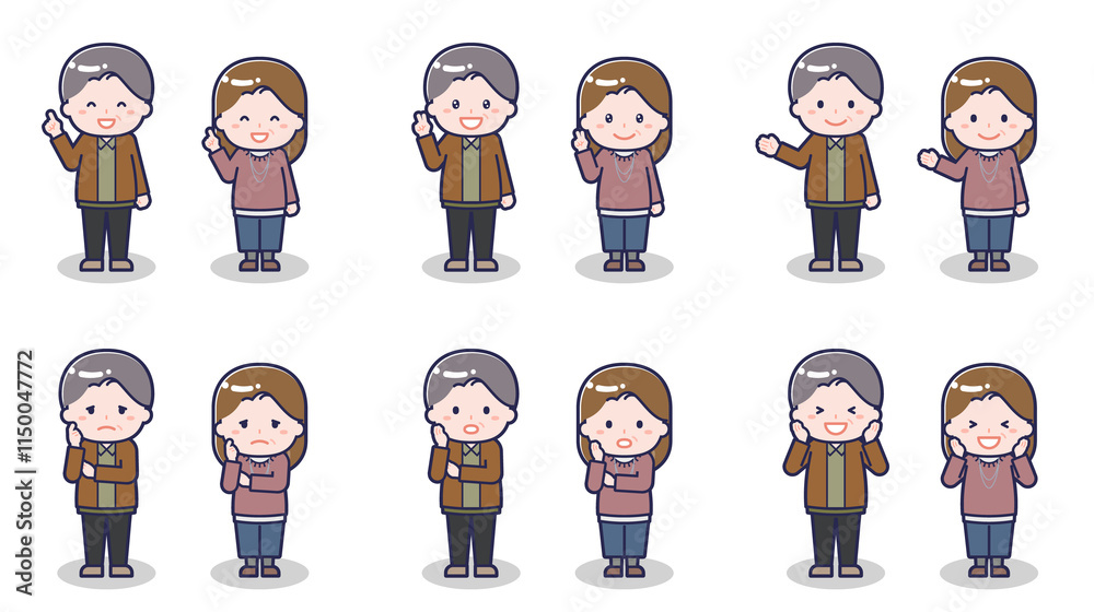 私服の中年男女 03