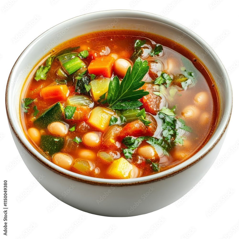 bowl of soup with bean bowl of soup with bean