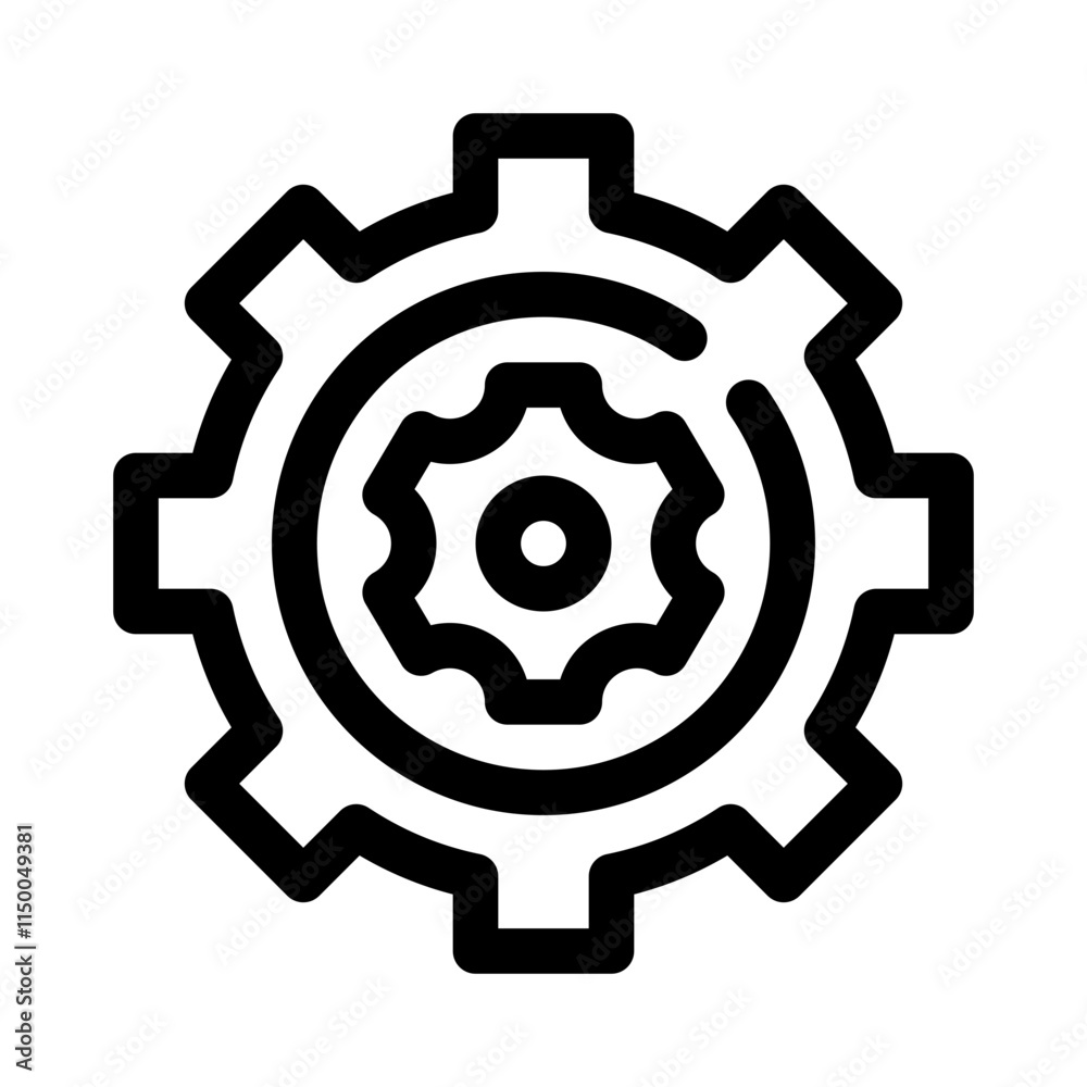 Gear line icon Gear line icon