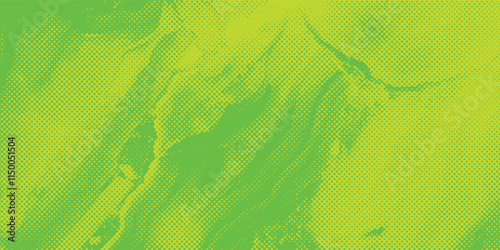 Distressed background in green texture with dots, spots, scratches and lines. Abstract vector illustration