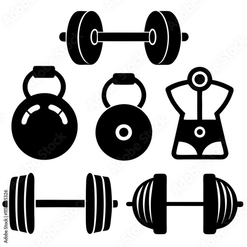 set of dumbbell