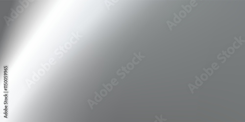 Silver foil background with metal mirror texture. Chrome gradient surface with light gloss art modern design