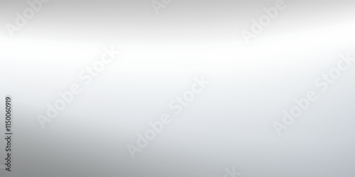 Silver foil background with metal mirror texture. Chrome gradient surface with light gloss art modern design abstract