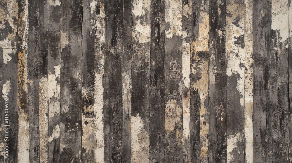 Obraz premium Weathered Vertical Wooden Planks Background Texture