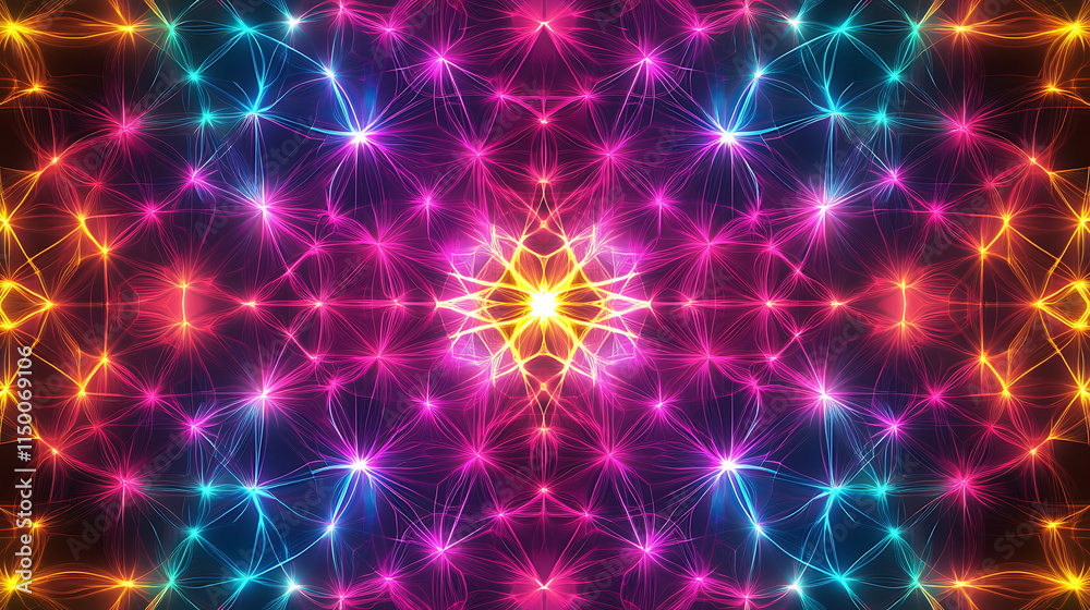 Kaleidoscope of vibrant lights Kaleidoscope of vibrant lights