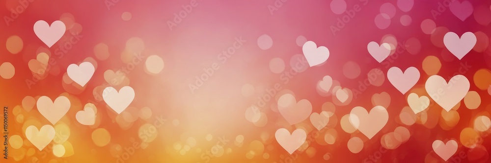 Pink Hearts Glow Wallpaper Banner Background Pink Hearts Glow Wallpaper Banner Background