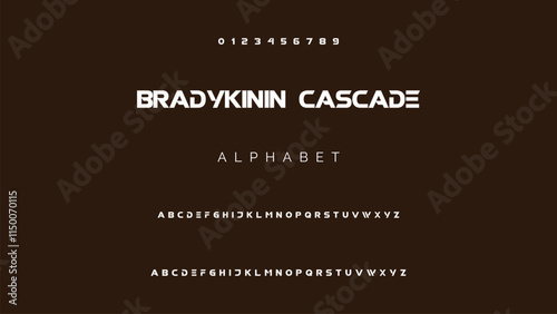 Creative font. Modern abstract digital tech font. Logo creative font, type, technology, movie, digital, music, movie. Fonts and illustration in vector format.