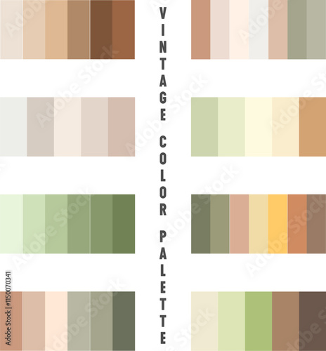 Vintage color pallette