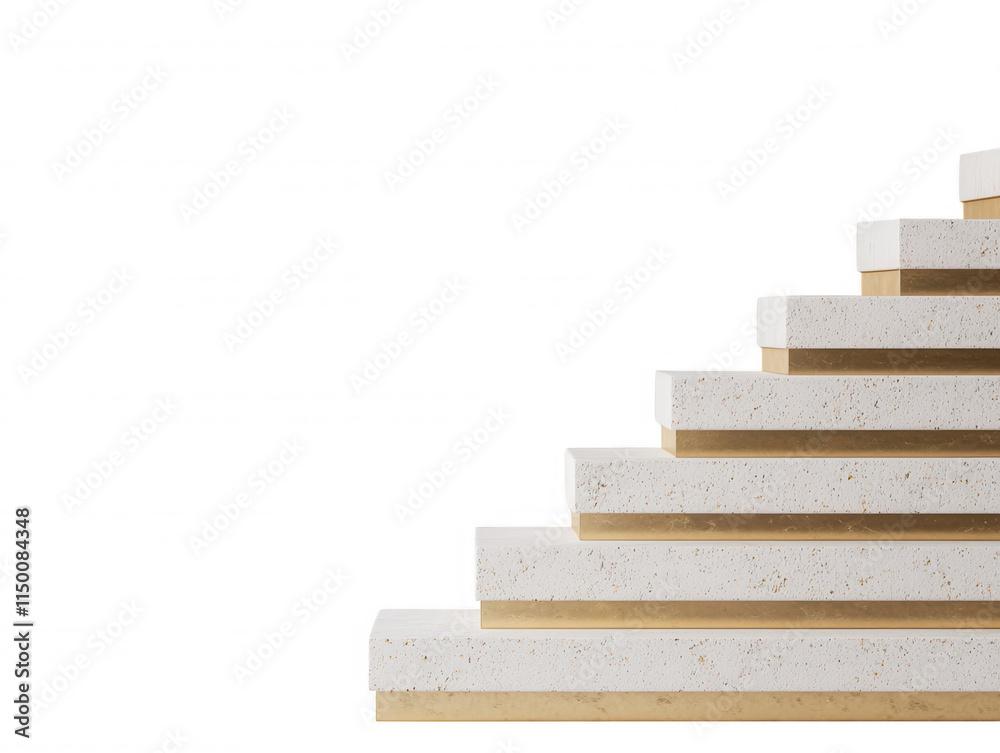 Modern Abstract Staircase Featuring Smooth Beige Steps with Clean Lines, Perfect for Contemporary Interior or Architectural Visuals Modern Abstract Staircase Featuring Smooth Beige Steps with Clean Lines, Perfect for Contemporary Interior or Architectural Visuals