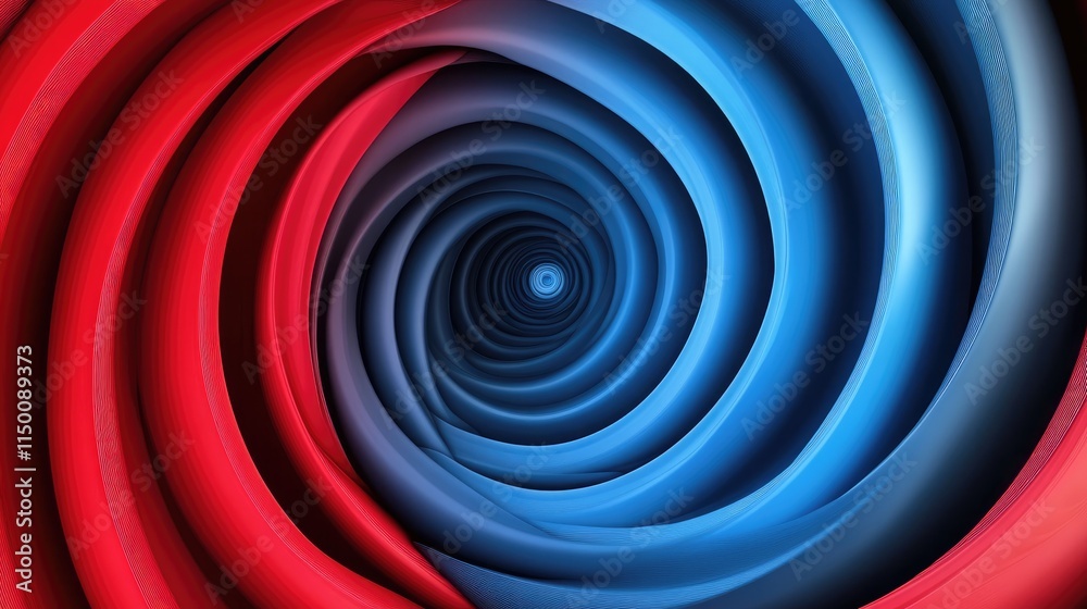 Red and blue spiral. Circle orbit rotation. abstract background with space for text. Red and blue spiral. Circle orbit rotation. abstract background with space for text.