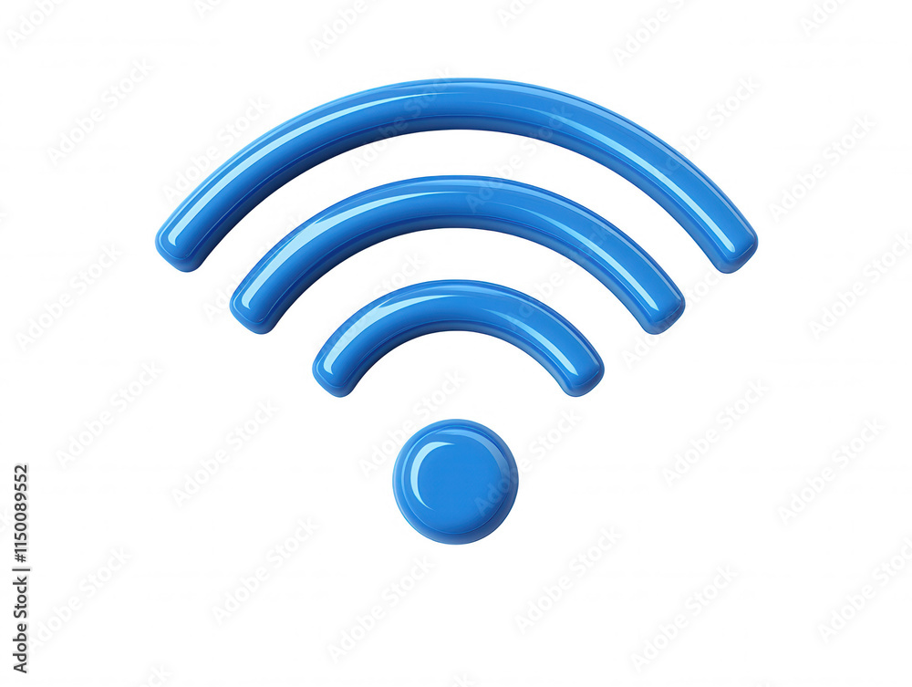 Blue Wireless Signal Icon Representing Internet Connectivity, Communication Technology, Digital Networking, and Modern Lifestyle on a Transparent Background Blue Wireless Signal Icon Representing Internet Connectivity, Communication Technology, Digital Networking, and Modern Lifestyle on a Transparent Background