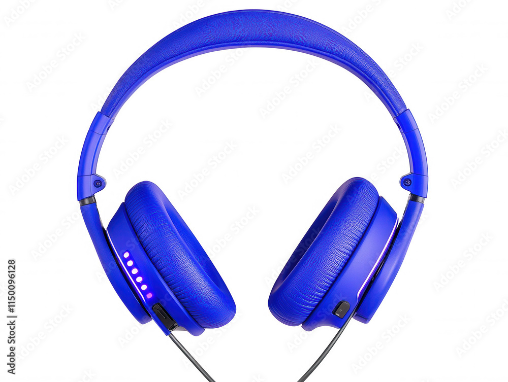 Stylish Blue Headphones with Comfortable Padding, Premium Sound Quality, and Adjustable Headband for Music Lovers, Gamers, and Audiophiles Stylish Blue Headphones with Comfortable Padding, Premium Sound Quality, and Adjustable Headband for Music Lovers, Gamers, and Audiophiles