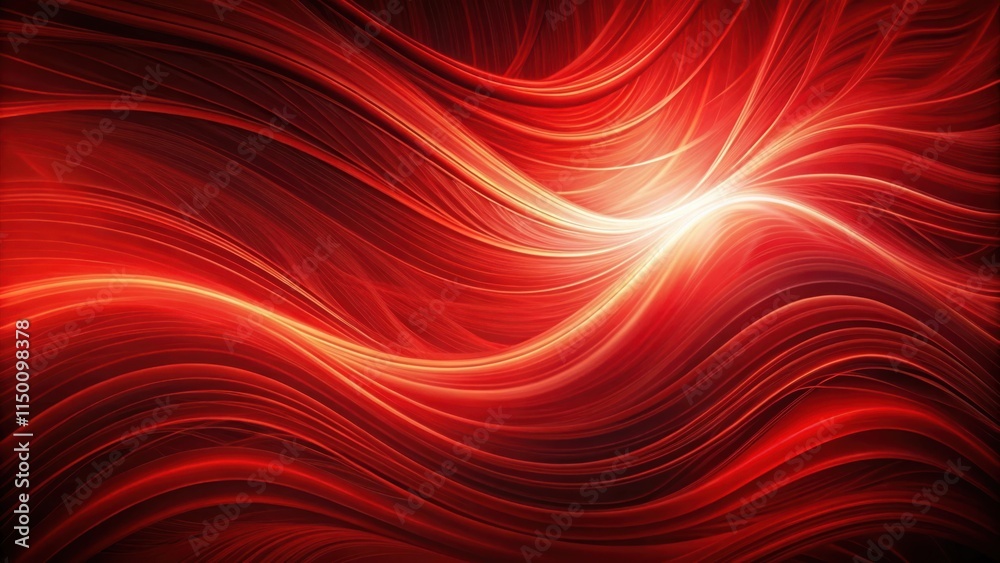 Curved lines of fiery red and orange create a mesmerizing abstract background with a luminous center Curved lines of fiery red and orange create a mesmerizing abstract background with a luminous center