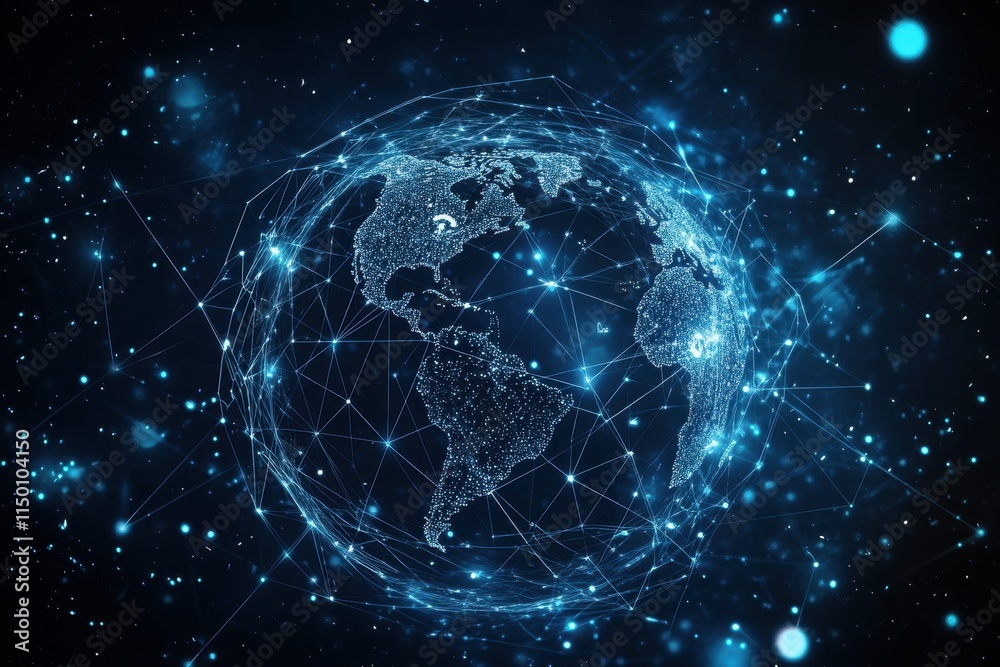Global network connection, digital earth. (6) Global network connection, digital earth. (6)
