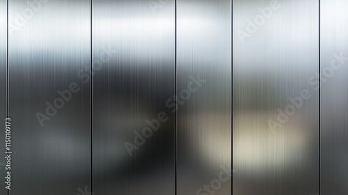 Brushed Metal Panels: Abstract Industrial Background with Gradient Shades