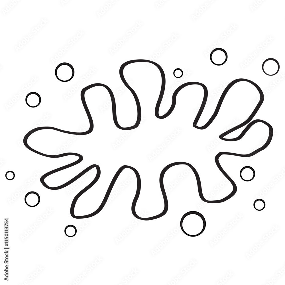 Obraz premium fluid waste icon vector