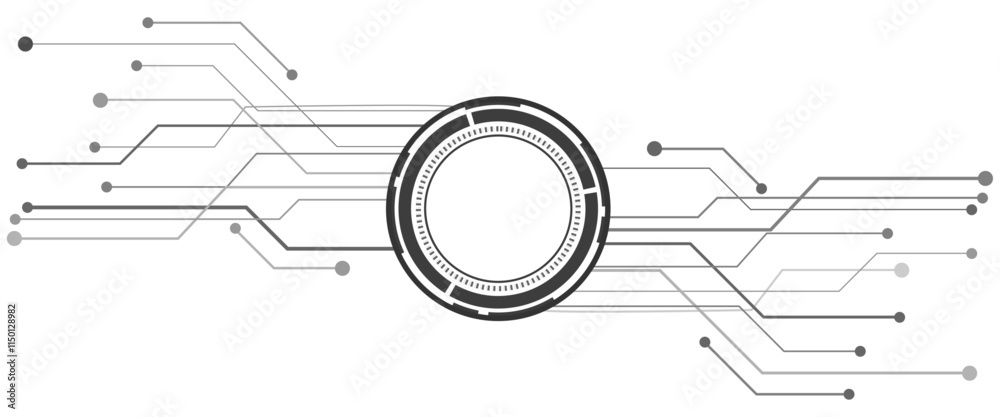 Obraz premium Vector global communication technology background with communication technology concept design.