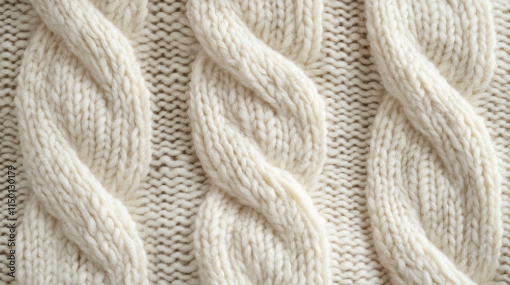 Cream Cable Knit Wool Texture Background Cream Cable Knit Wool Texture Background